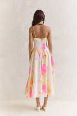 Field Of Wishes Maxi Dress Yellow Floral