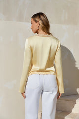 Castaway Long Sleeve Top Yellow