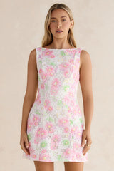 Calling For You Floral Mini Dress Pink