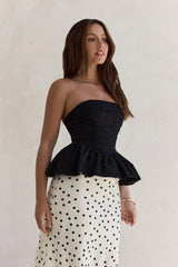 Wardrobe Winner Strapless Top Black