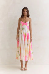 Field Of Wishes Maxi Dress Yellow Floral