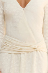 Trust In You Long Sleeve Mini Dress White