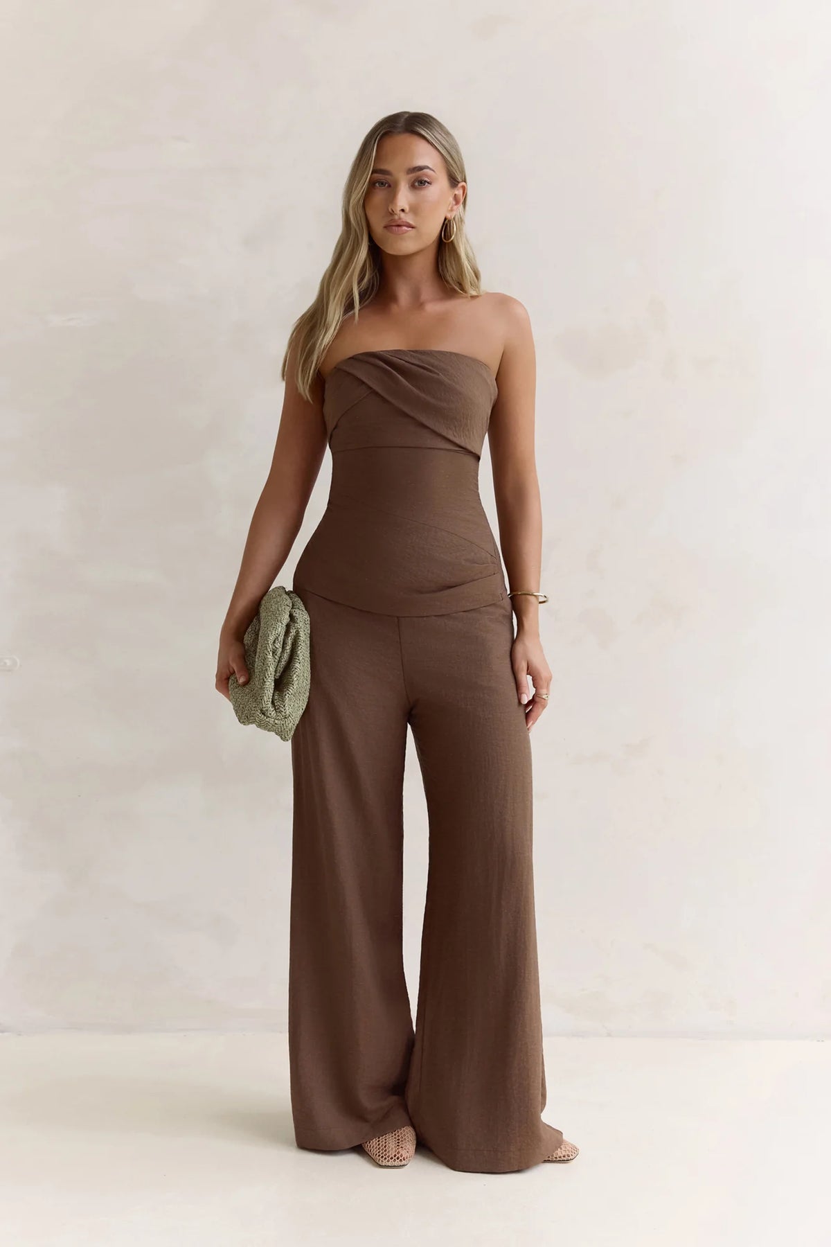 Laidback Lover Strapless Set Brown